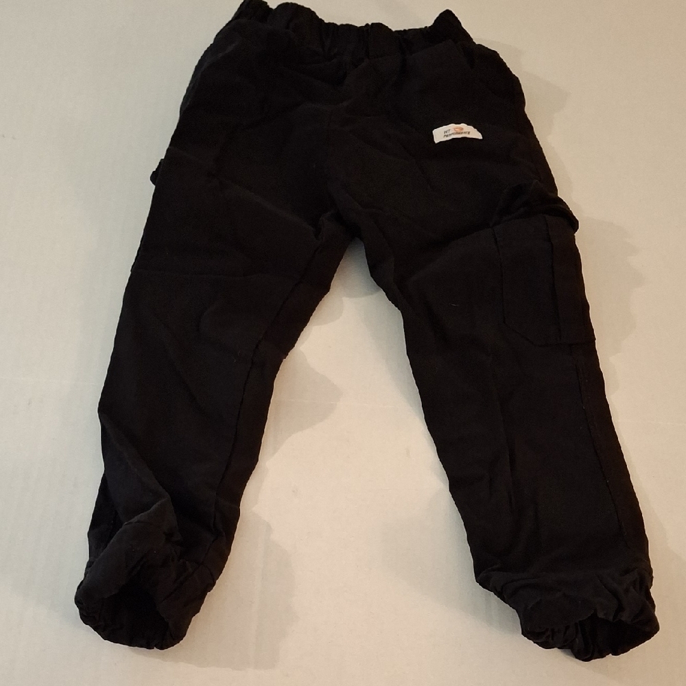 Kids Black Elastic Waist Pants - Picture 4 of 6